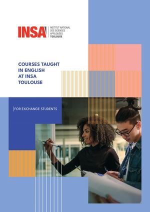 Engineering courses taught in english at INSA Toulouse, 2023