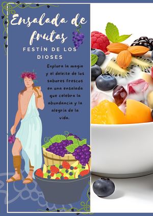 CARTILLA DE ENSALADA DE FRUTAS