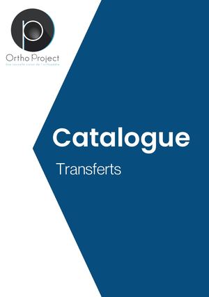 Catalogue Ortho Project