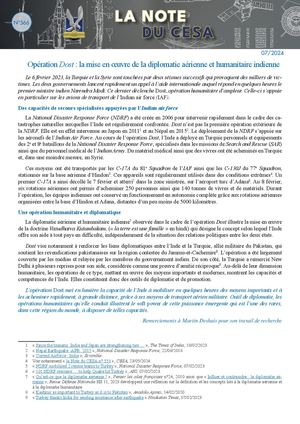 LA NOTE DU CESA N°566