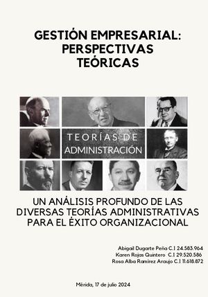 Teoría Administrativa