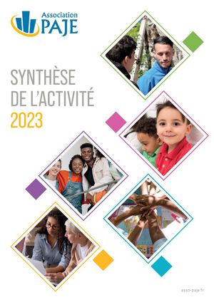 PAJE - Synthèse de l'activité 2023