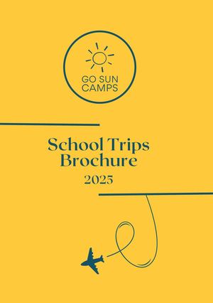A5 School Trips Brochure Go Sun Camps 2025