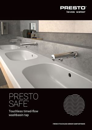 PRESTO SAFE® ELECTRONIC WASHBASIN TAP GB
