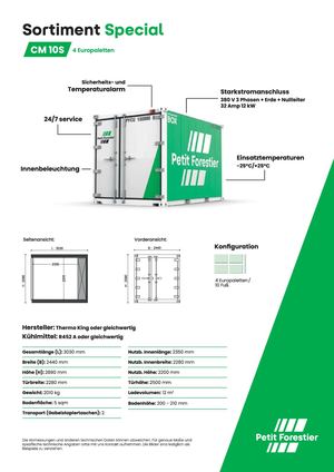Datenblatt Sortiment Special CM10S 10 Fuß