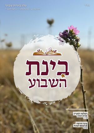 בינת השבוע גיליון 42 פרשת בלק יב תמוז תשפ''ד