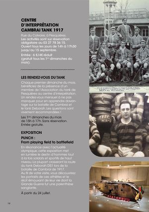 CAMBRAI TANK 1917 | Programme été 2024