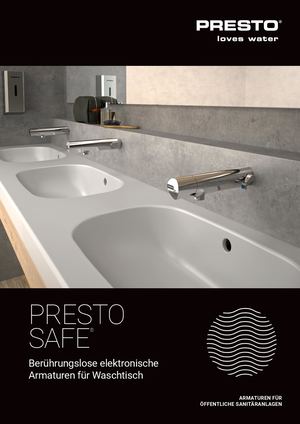 PRESTO SAFE® elektronische WT-Armatur