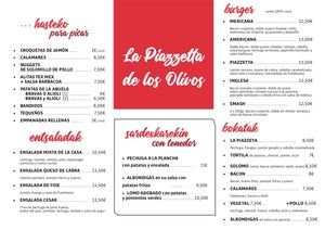 La Piazzeta Nueva Carta