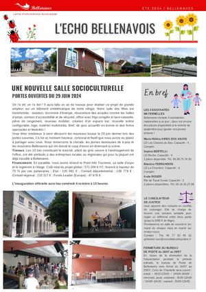 ECHO BELLENAVOIS N°14 été 2024