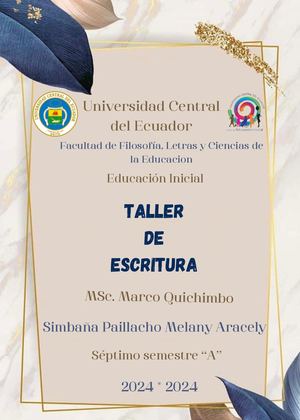 Simbaña Paillacho Melany Aracely_Portafolio Digital_Taller De Escritura