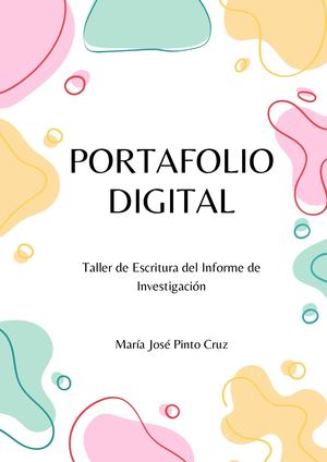 Portafolio Digital: María José Pinto