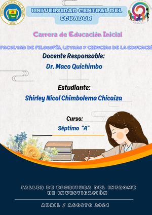 Portafolio Digital Taller De Escritura Del Informe De Investigación