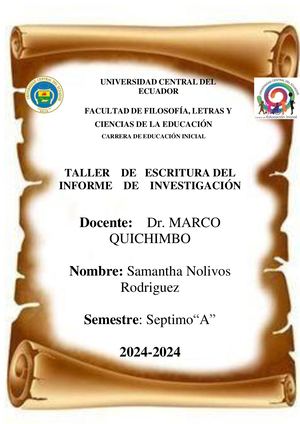 Portafolio Taller de Escritura Samantha Nolivos