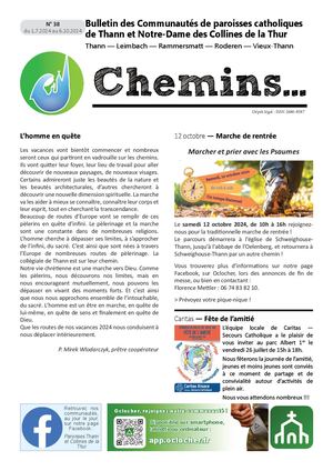Chemins N° 38 Juillet-Septembre 2024