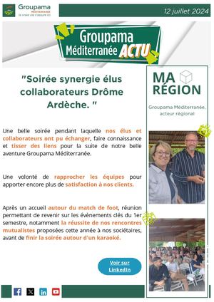 Actu Soirée Synergie éLus Collaborateurs Drôme Ardèche 12072024