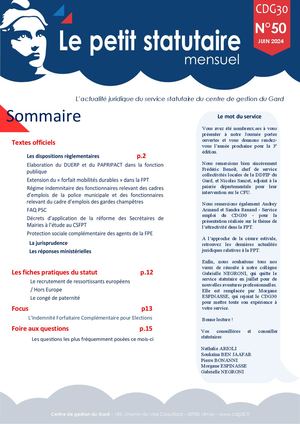 Le petit statutaire Juin 2024