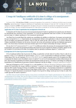 LA NOTE DU CESA N°567