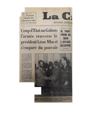 18 Février 1964 Coup D'Etat Militaire Au Gabon. Coupures De Journaux, ( PROV. JL-EM )