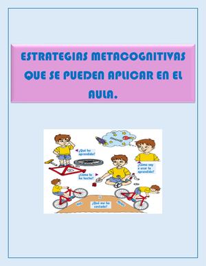 Estrategias Metacognitivas