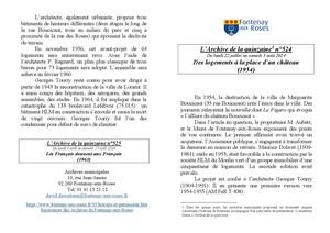 AMFAR A15 524 Des logements à la place d'un château (vers 1955)