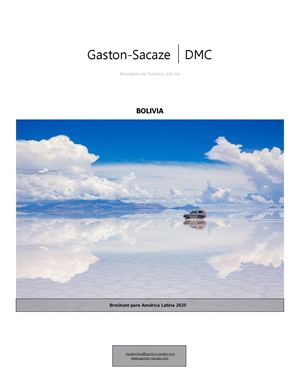 Brochure Bolivia Es