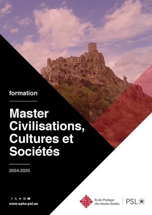 Guide Master Civilisations, Cultures et Sociétés 2024-2025