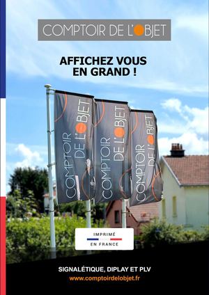 Catalogue PLV : stands, drapeaux et mobiliers pour vos salons CDLO