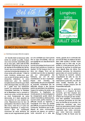 Longeves Infos Ete2024