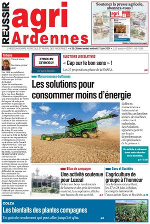 Agri Ardennes N°25 Du 21 06 2024