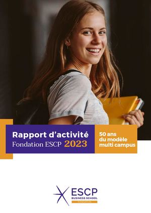 Rapport D'activité 2023 Fondation ESCP
