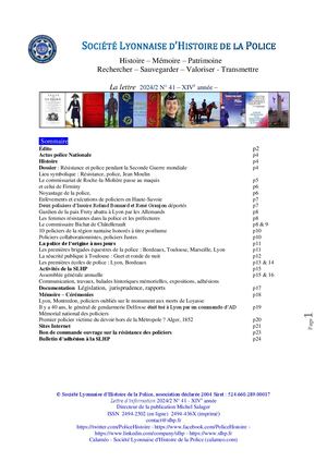 Newsletter SLHP 2024-2 N41