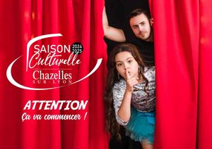 Flyer Saison Culturelle 2024-2025 Chazelles-sur-Lyon