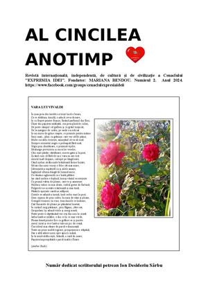 Revista 'Al cincilea anotimp", Nr.2