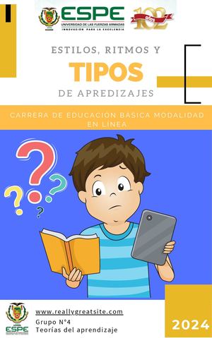 A5 Estilos, Ritmos Y Tipos De Aprendizaje Grupo N°4
