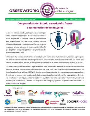 Ormusa Violencia Contra Mujeres Abril Junio 2024