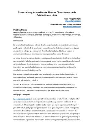 Conectados y Aprendiendo: Nuevas Dimensiones de la Educación en Línea
