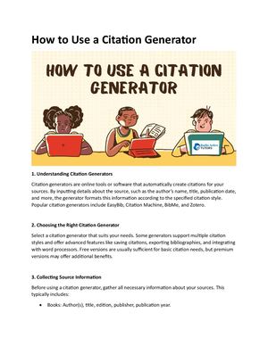 How To Use A Citation Generator