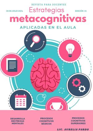 Estrategias Metacognitivas, aplicadas en el aula.