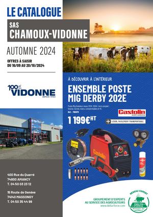 Catalogue Automne 2024 Chamoux Vidonne