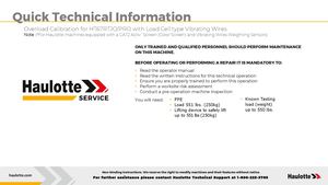 QTI Overload Calibration With Vibrating Wires