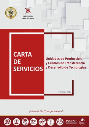 Carta de Servicios de las Unidades de Producción de la Universidad Técnica de Ambato 2024