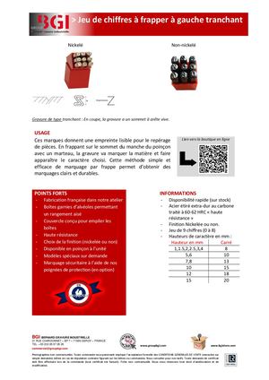 Chiffre Gauche Tranchant