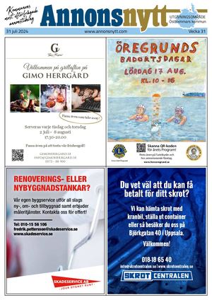 Annonsnytt V31 2024