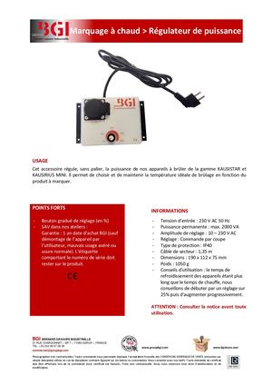 Regulateur De Puissance