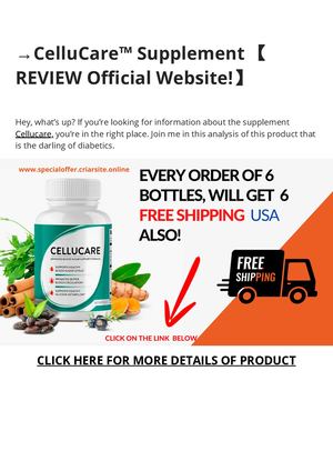 →Cellu Care™ Supplement 【 Review Official Website!】