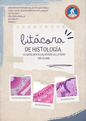 Bitácora Histología II Módulo I