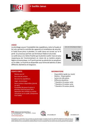 Fiche Technique Scelles Janus .