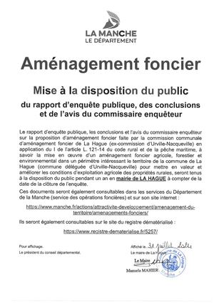 Rapport Enquête Foncier Urville Nacqueville