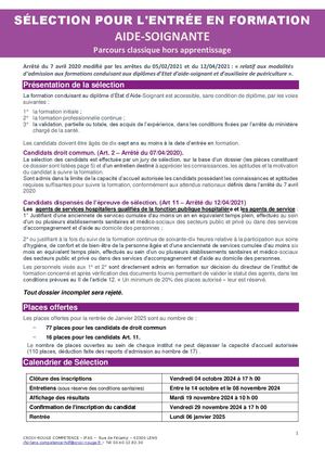 2024 Dossier Selection AS LENS RENTREE 2025